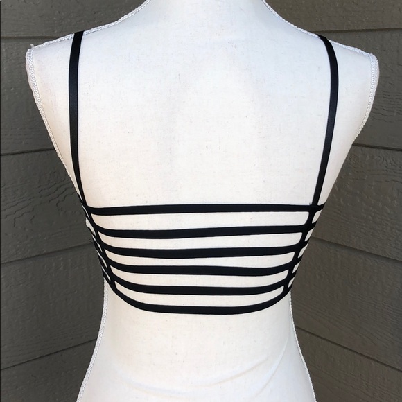 Black Strapy Bralet - Picture 3 of 4